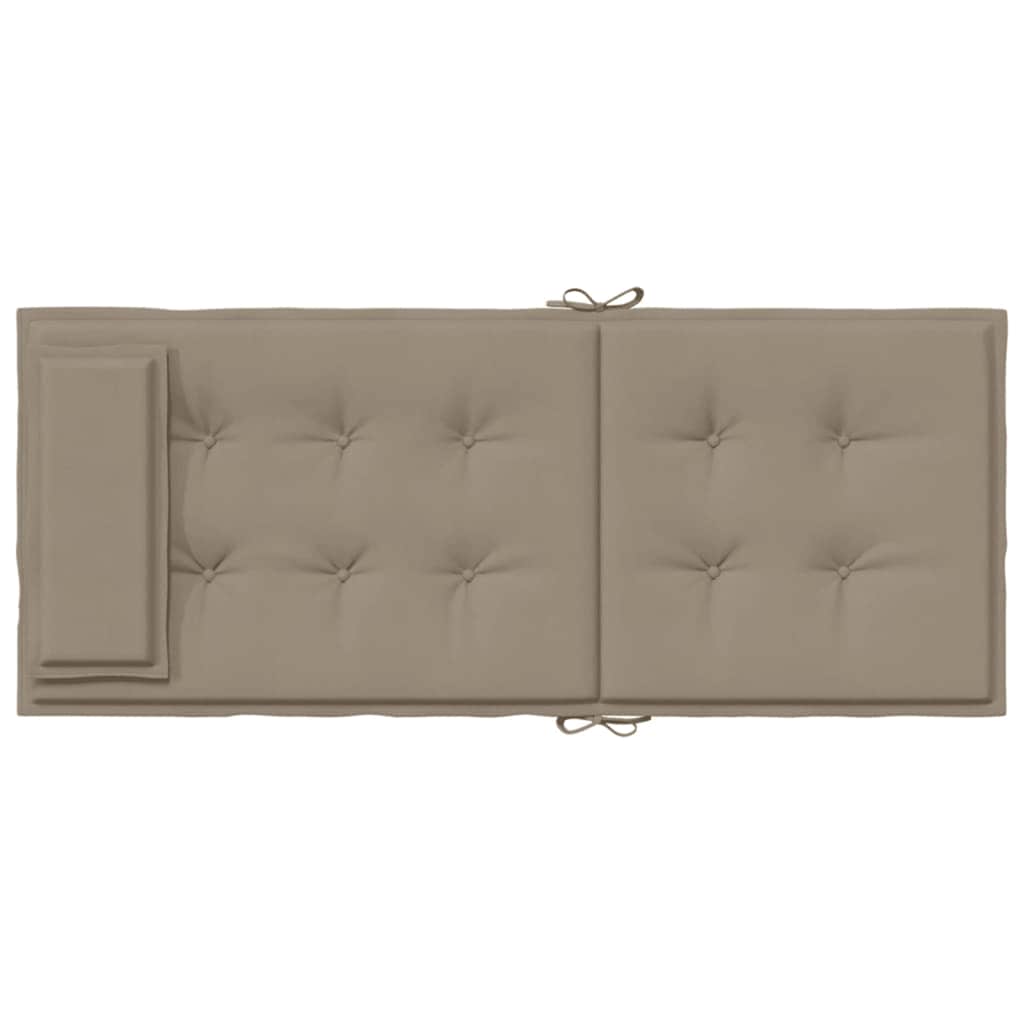 Stoelkussens Hoge Rug Oxford Stof 2 Taupe