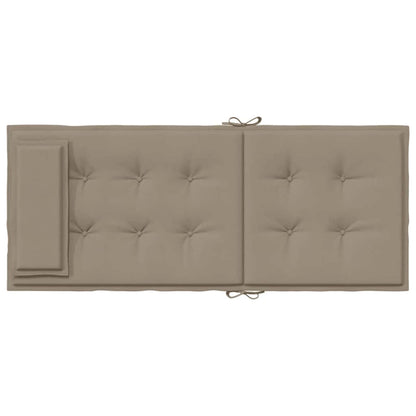 Stoelkussens Hoge Rug Oxford Stof 2 Taupe