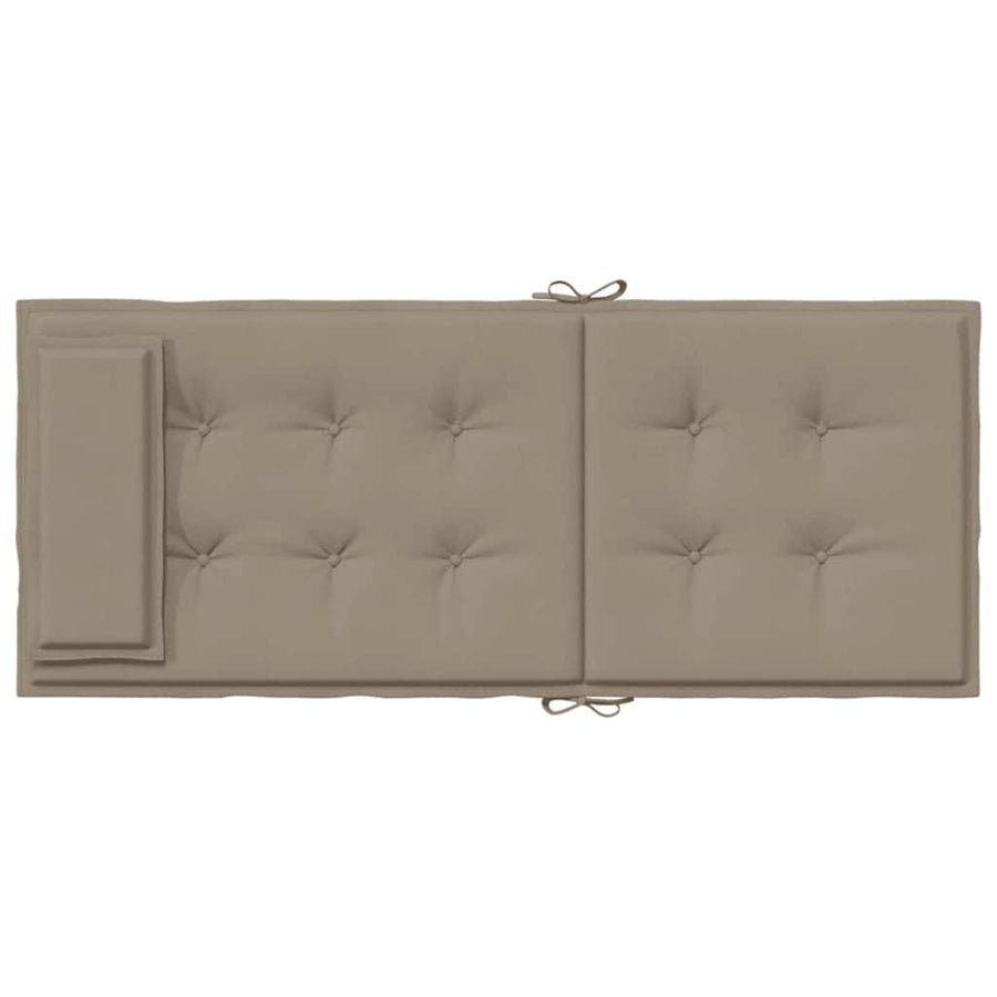 Stoelkussens Hoge Rug Oxford Stof 2 Taupe