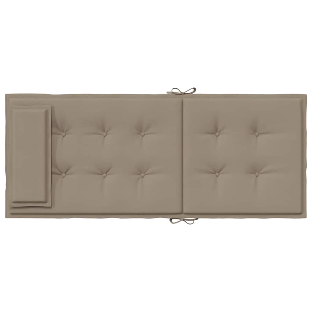 Stoelkussens Hoge Rug Oxford Stof 4 Taupe