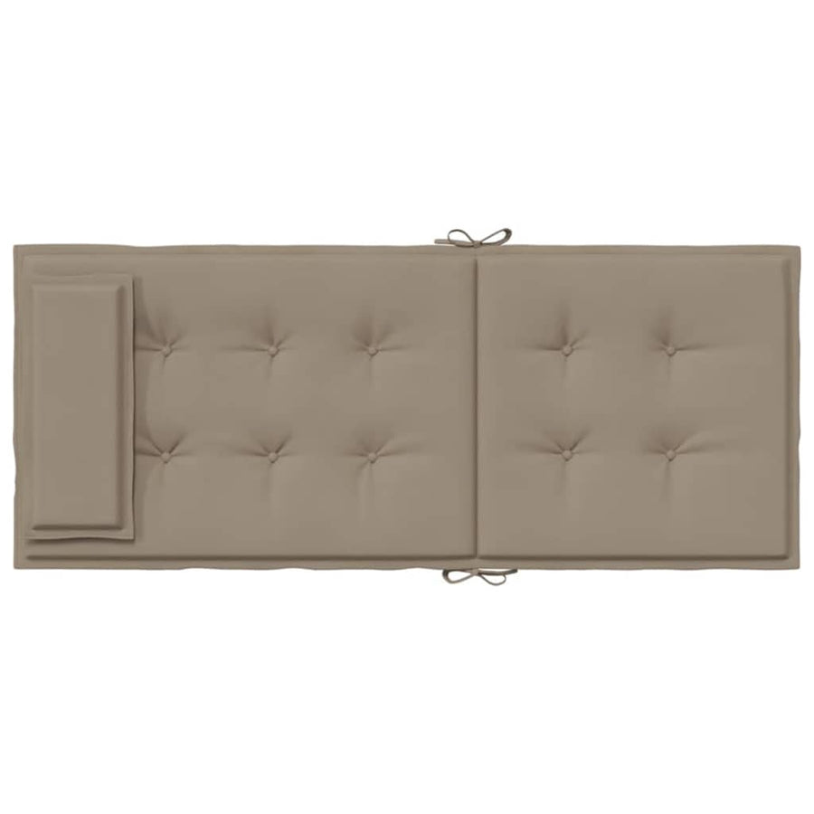 Stoelkussens Hoge Rug Oxford Stof 4 Taupe