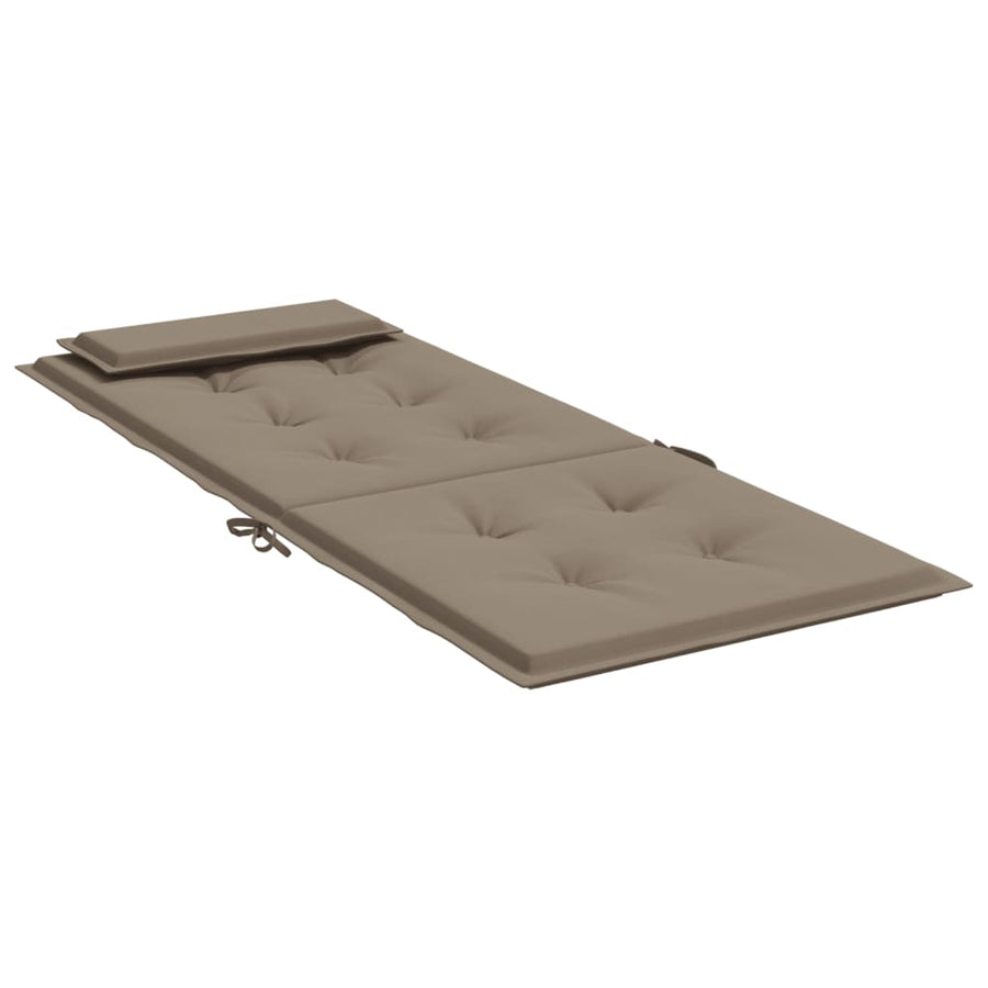 Stoelkussens Hoge Rug Oxford Stof 6 Taupe