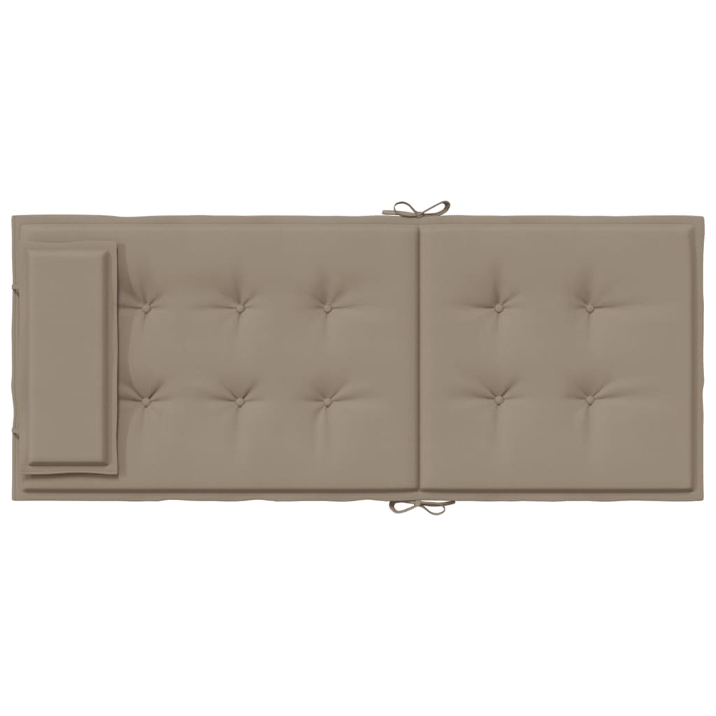 Stoelkussens Hoge Rug Oxford Stof 6 Taupe
