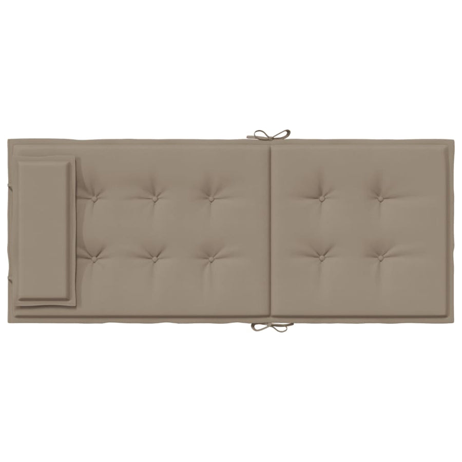 Stoelkussens Hoge Rug Oxford Stof 6 Taupe