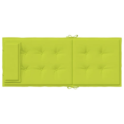 Stoelkussens 4 St Hoge Rug Oxford Stof Heldergroen