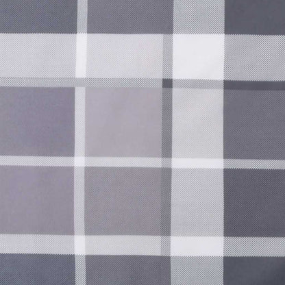 Stoelkussens Hoge Rug Ruitpatroon Oxford Stof Grijs 2 Grijs ruitpatroon