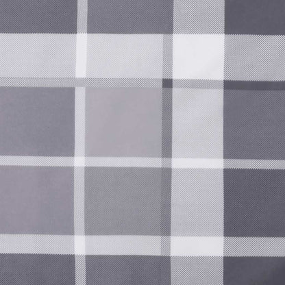 Stoelkussens Hoge Rug Ruitpatroon Oxford Stof Grijs 4 Grijs ruitpatroon