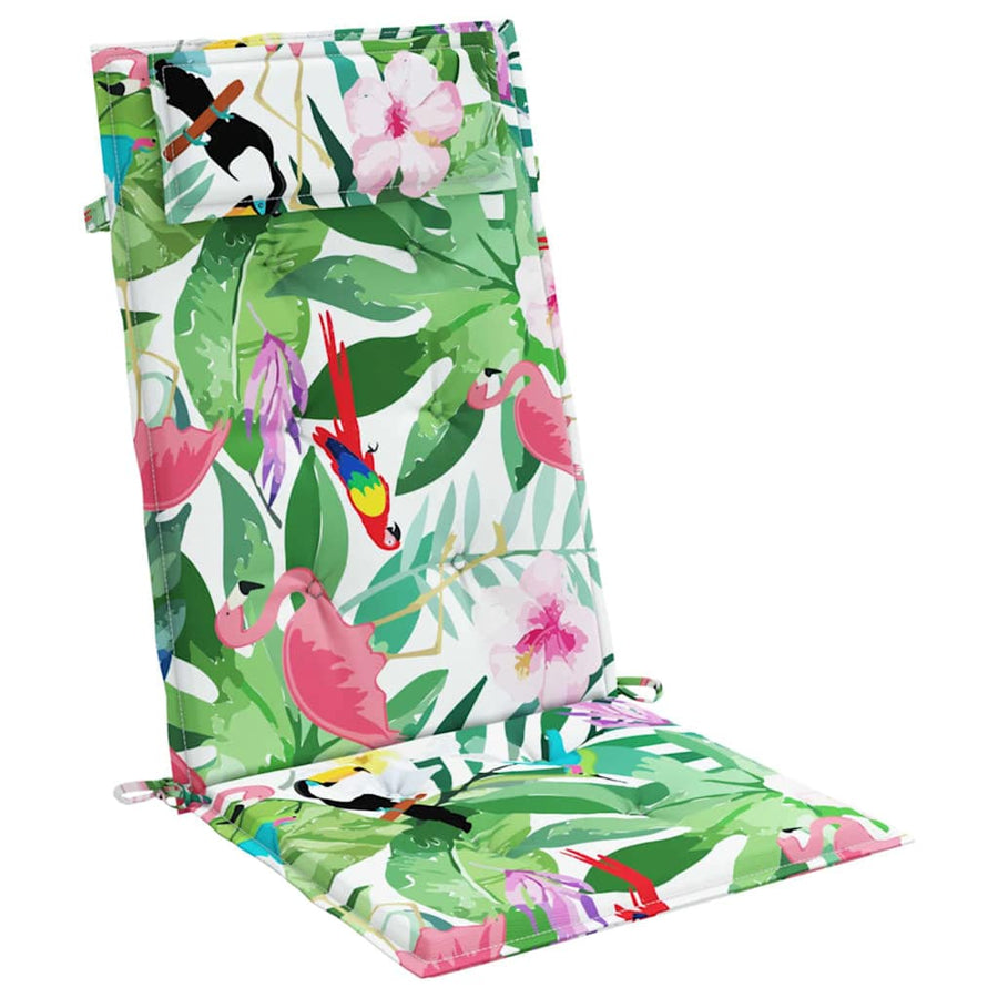 Stoelkussens Hoge Rug Oxford Stof Meerkleurig 4 Groen en roze