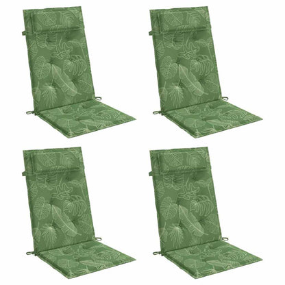 Stoelkussens Hoge Rug Bladpatroon Oxford Stof 4 Bladontwerp