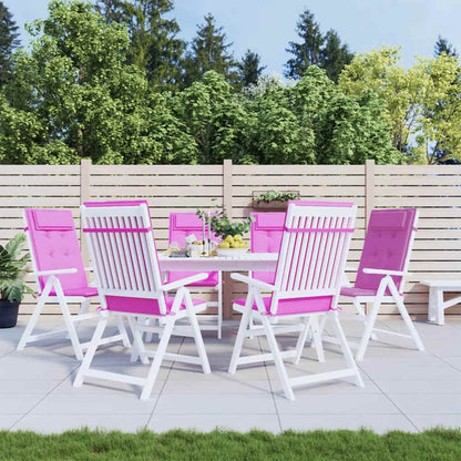 Stoelkussens Hoge Rug Oxford Stof 6 Roze