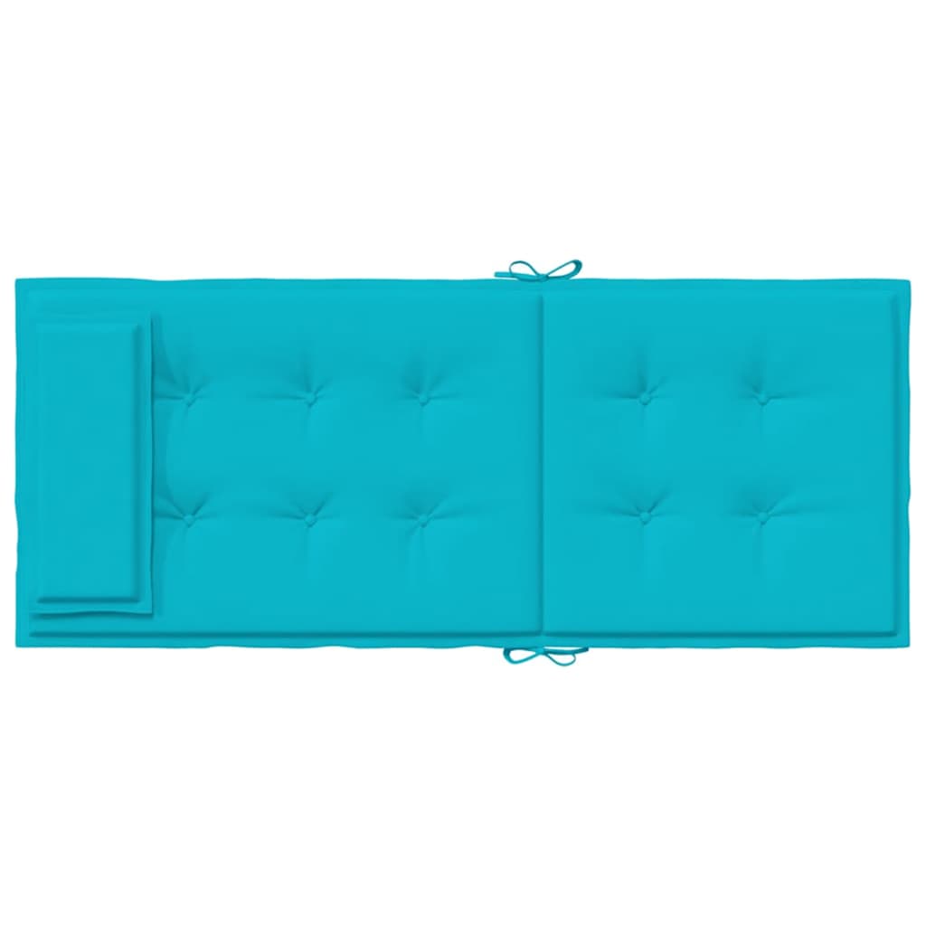 Stoelkussens Hoge Rug Oxford Stof 6 Turquoise