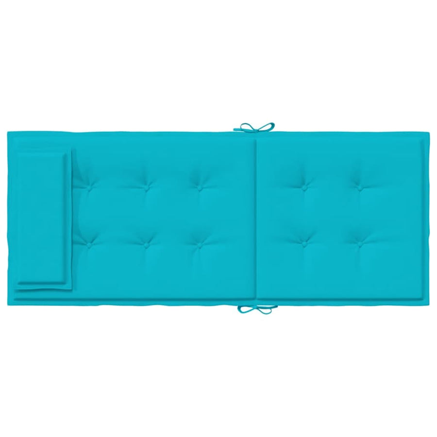 Stoelkussens Hoge Rug Oxford Stof 6 Turquoise