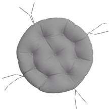 Zitkussen rond Ø 60x11 cm oxford stof grijs