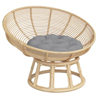 Zitkussen rond Ø 60x11 cm oxford stof grijs