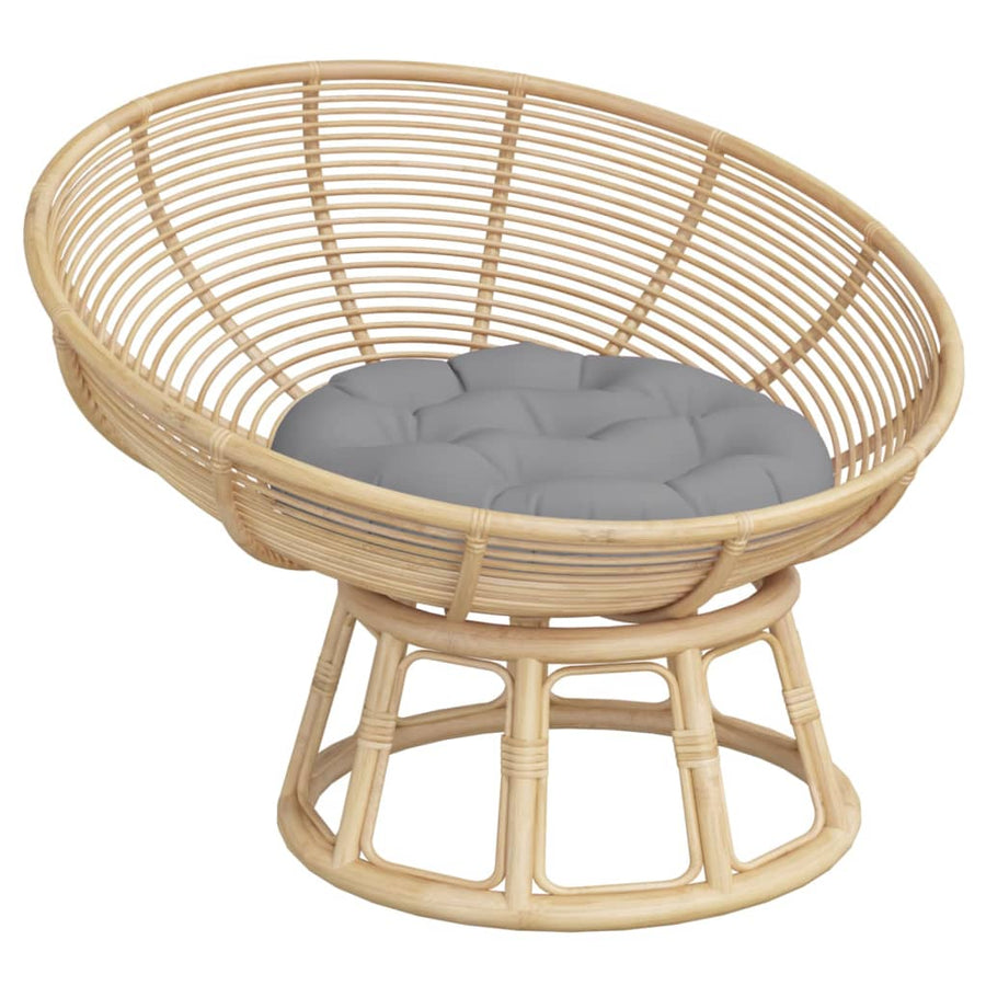 Zitkussen rond Ø 60x11 cm oxford stof grijs