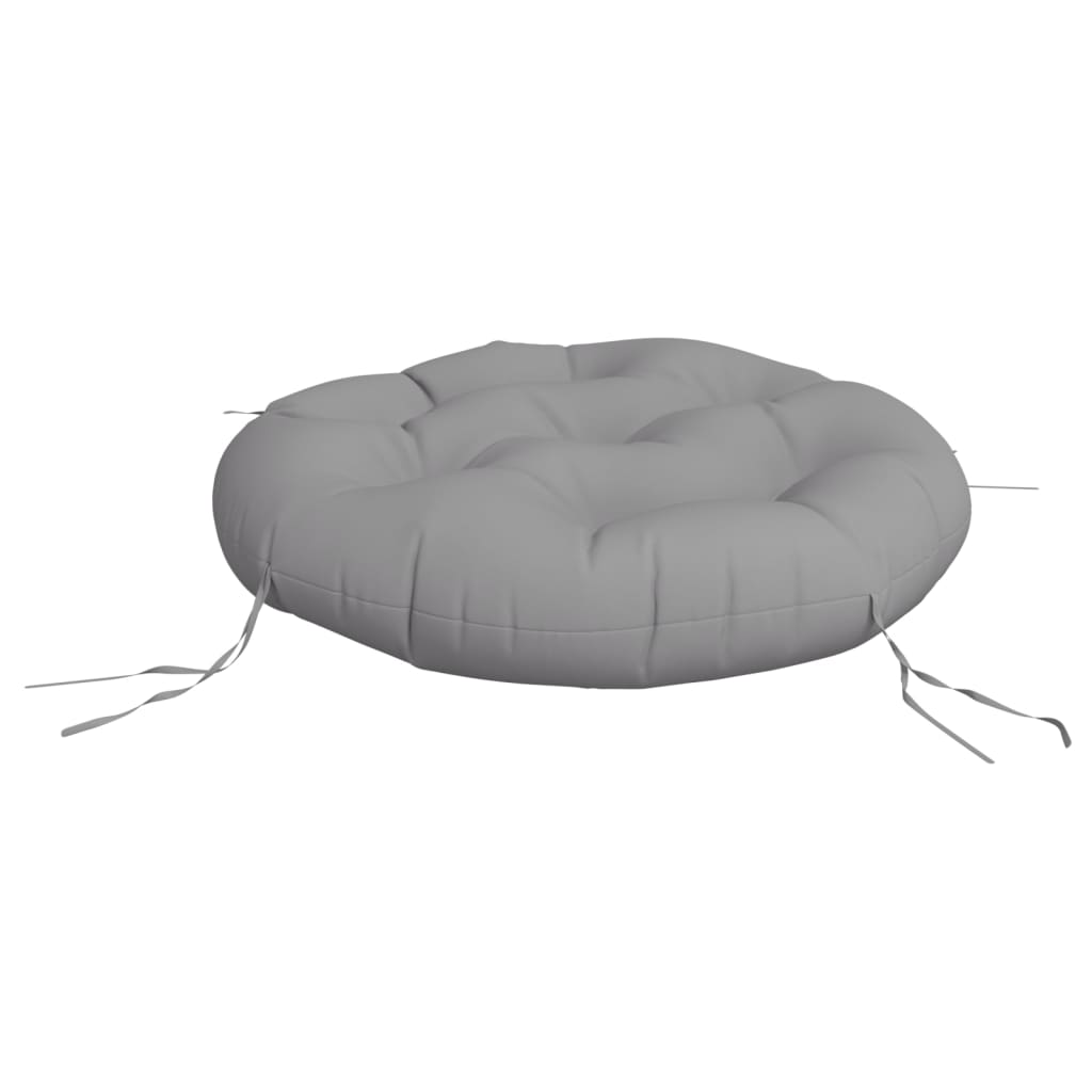 Zitkussen rond Ø 60x11 cm oxford stof grijs