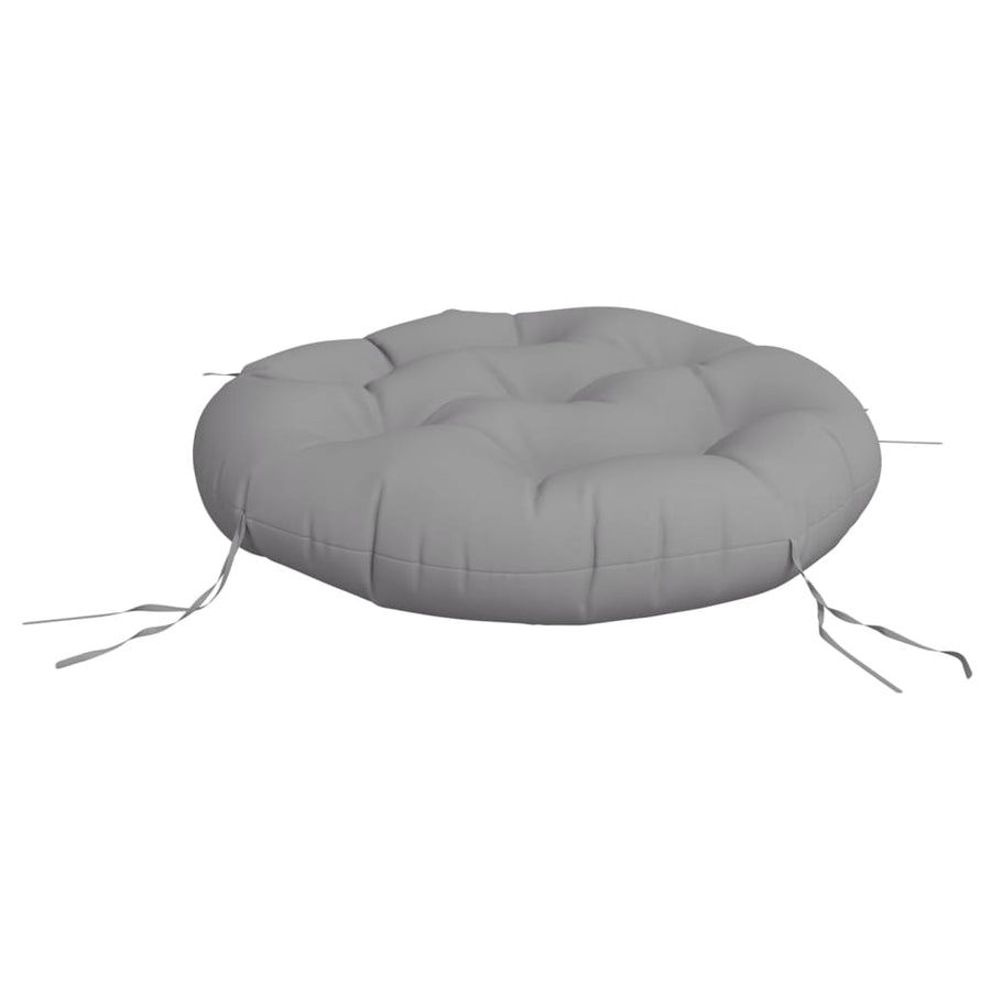 Zitkussen rond Ø 60x11 cm oxford stof grijs
