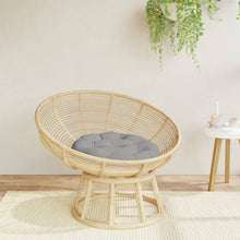 Zitkussen rond Ø 60x11 cm oxford stof grijs