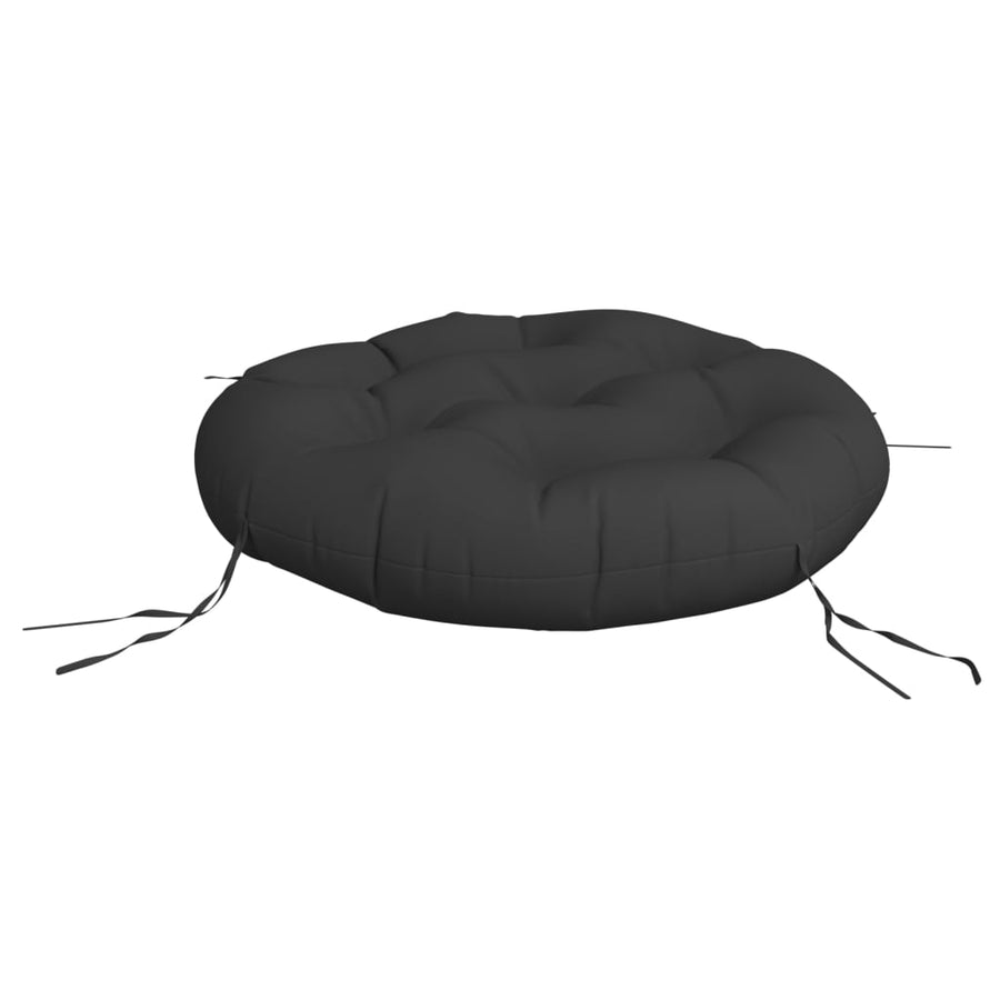 Zitkussen rond Ø 60x11 cm oxford stof zwart