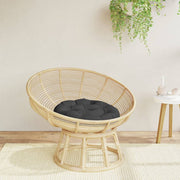 Zitkussen rond Ø 60x11 cm zwart oxford stof