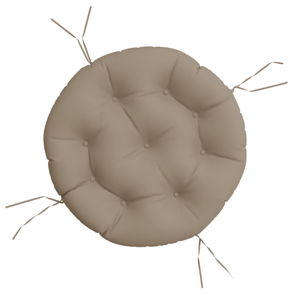 Zitkussen rond Ø 60x11 cm oxford stof taupe
