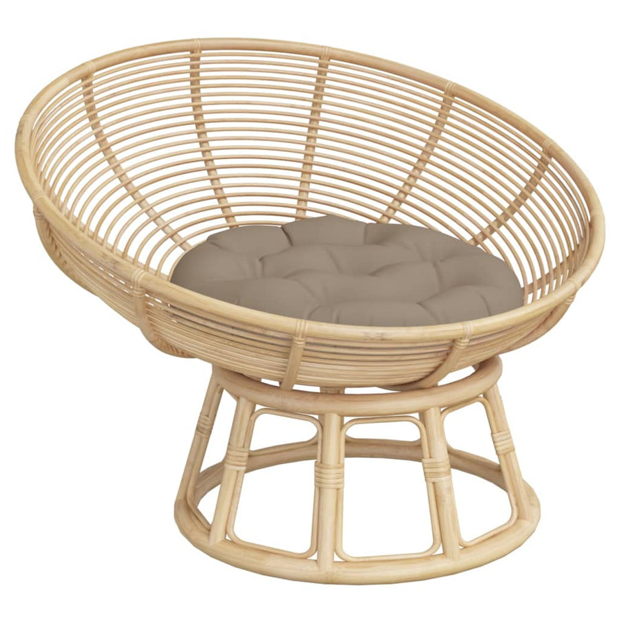 Zitkussen rond Ø 60x11 cm oxford stof taupe