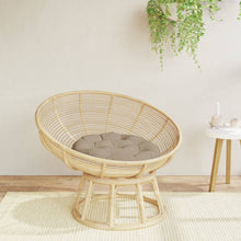 Zitkussen rond Ø 60x11 cm oxford stof taupe