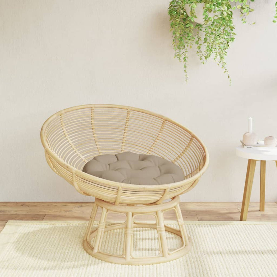 Zitkussen rond Ø 60x11 cm oxford stof taupe