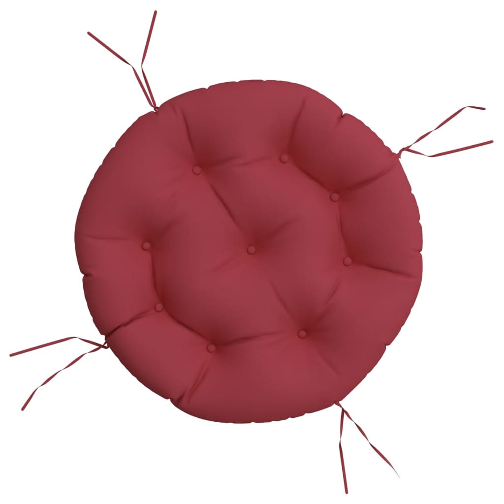 Zitkussen rond Ø 60x11 cm oxford stof wijnrood