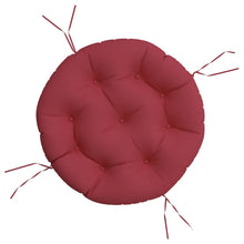 Zitkussen rond Ø 60x11 cm oxford stof wijnrood