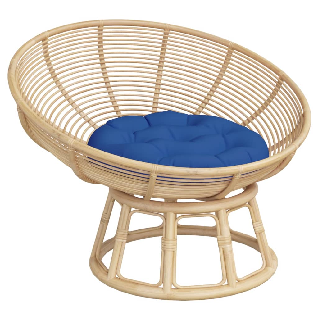 Zitkussen rond Ø 60x11 cm oxford stof koningsblauw
