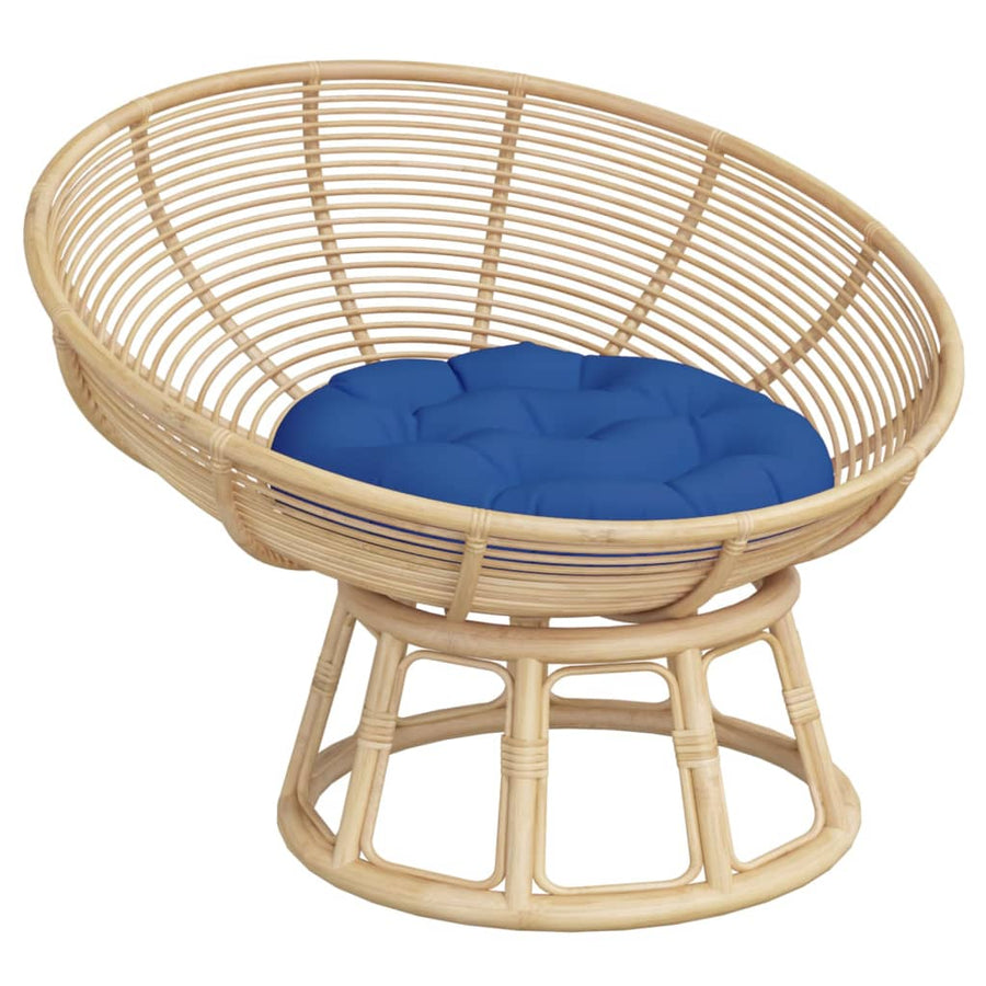 Zitkussen rond Ø 60x11 cm oxford stof koningsblauw