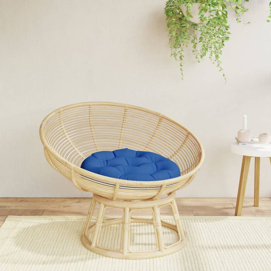 Zitkussen rond Ø 60x11 cm oxford stof koningsblauw
