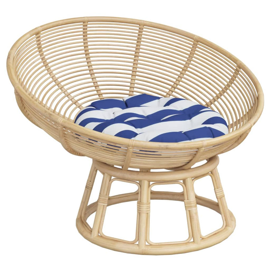 Zitkussen Rond Gestreept Ø Oxford Stof 60 x 11 cm