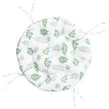 Zitkussen rond bladpatroon Ø 60x11 cm oxford stof