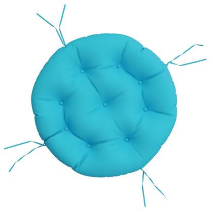 Zitkussen rond Ø 60x11 cm oxford stof turquoise