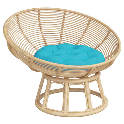 Zitkussen rond Ø 60x11 cm oxford stof turquoise