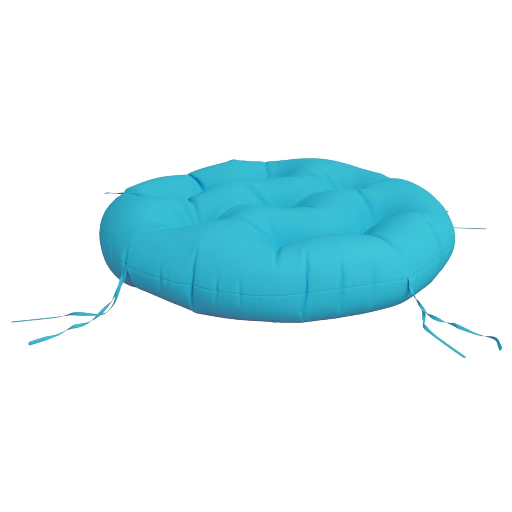 Zitkussen rond Ø 60x11 cm oxford stof turquoise