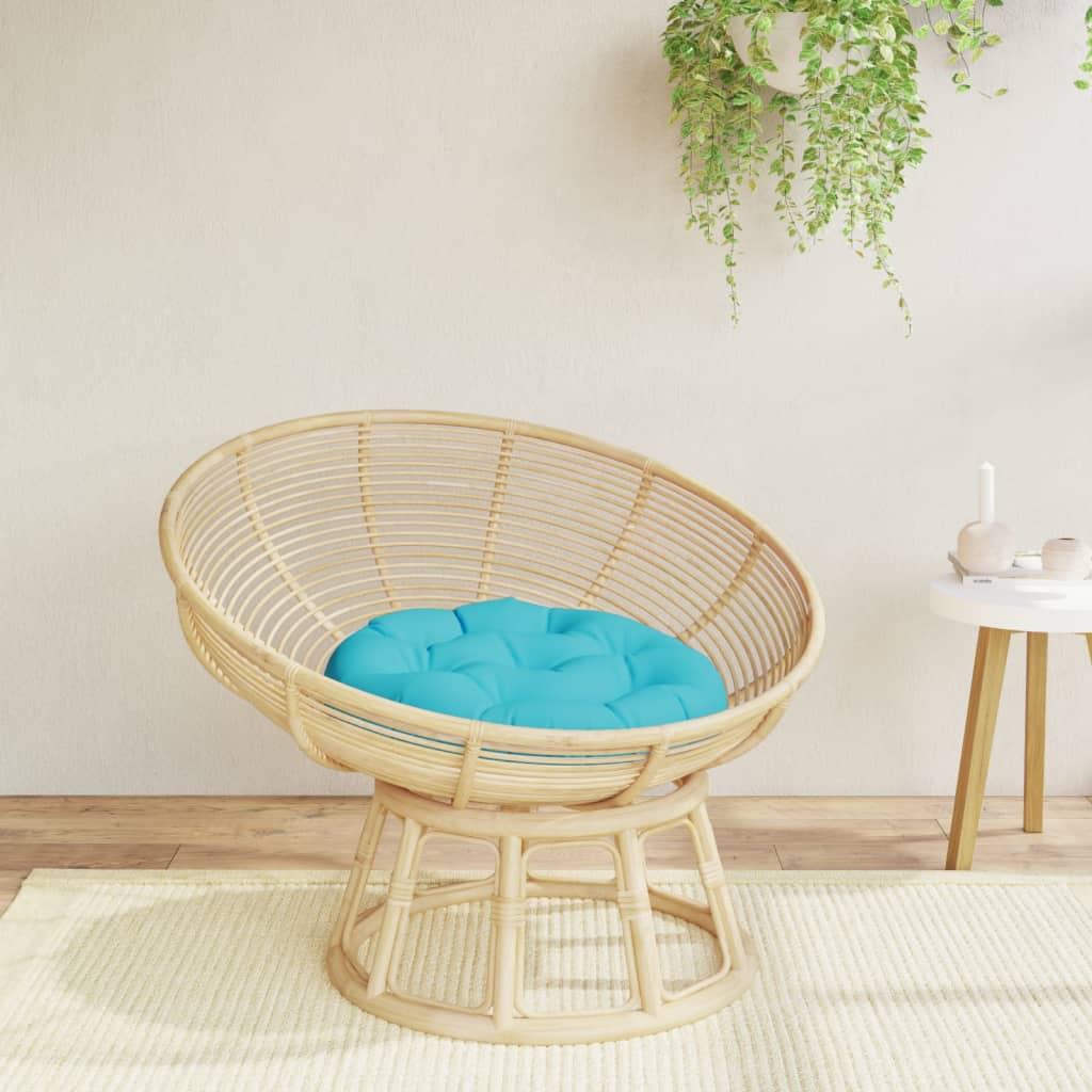 Zitkussen rond Ø 60x11 cm oxford stof turquoise