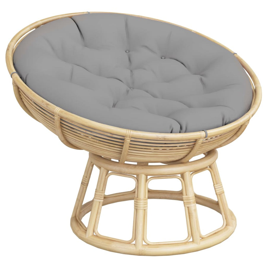 Zitkussen rond Ø 100x11 cm oxford stof grijs