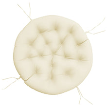 Zitkussen Rond Ø Oxford Stof Kleurig 100 x 11 cm crème