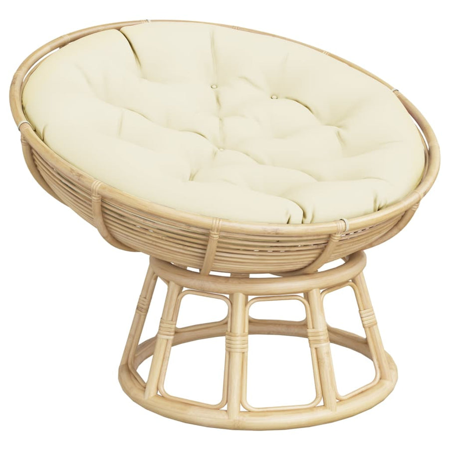 Zitkussen Rond Ø Oxford Stof Kleurig 100 x 11 cm crème