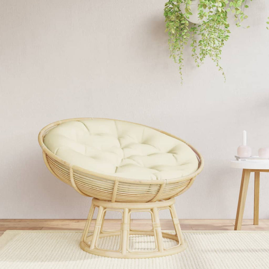 Zitkussen Rond Ø Oxford Stof Kleurig 100 x 11 cm crème
