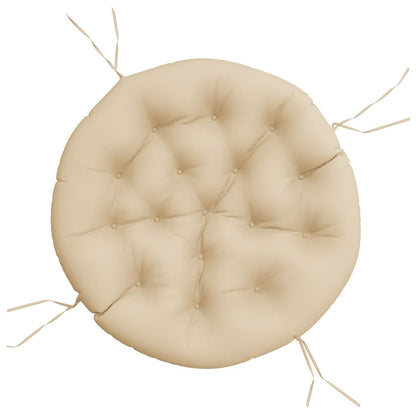 Zitkussen rond Ø 100x11 cm oxford stof beige