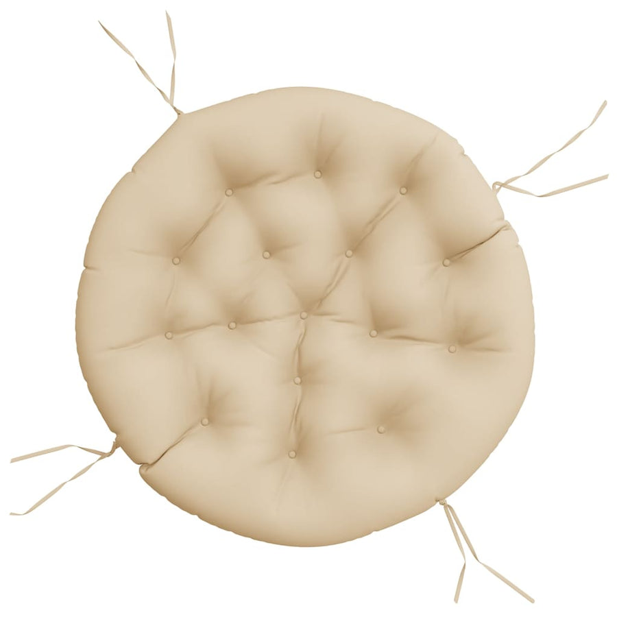 Zitkussen rond Ø 100x11 cm oxford stof beige