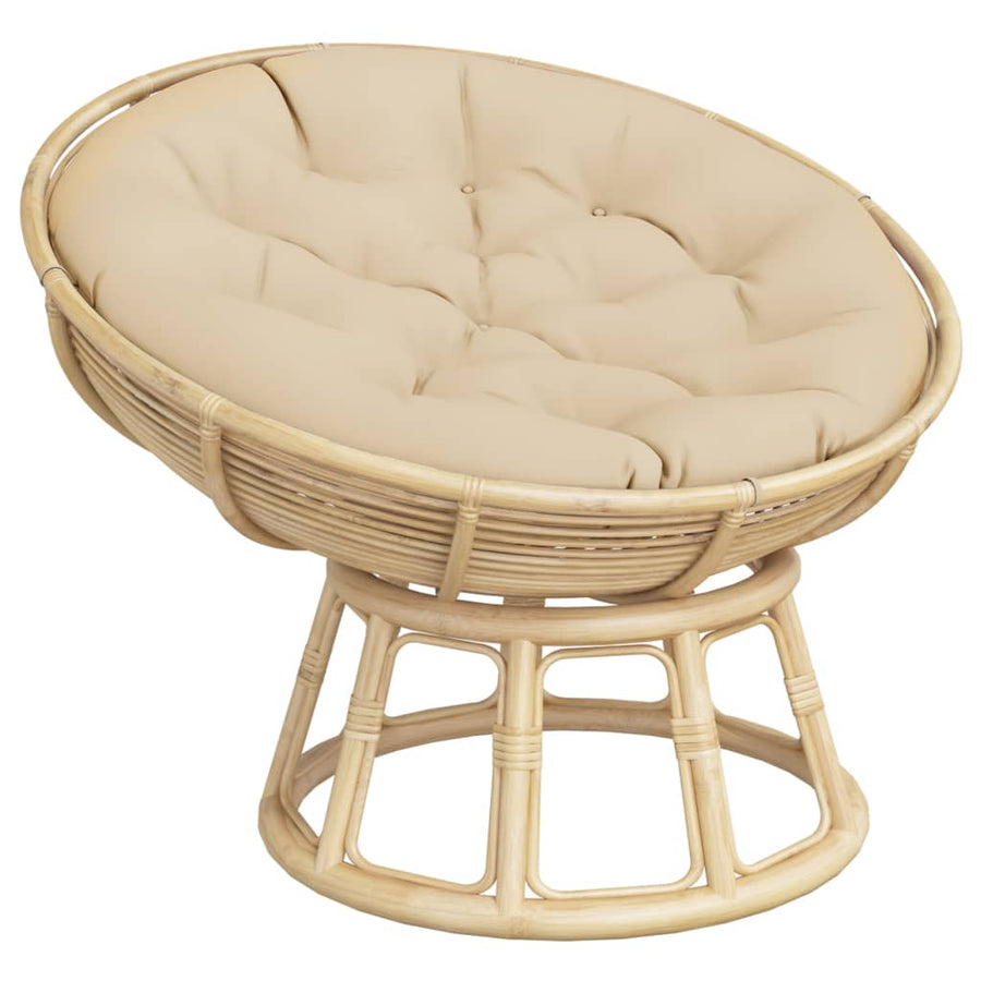 Zitkussen rond Ø 100x11 cm oxford stof beige