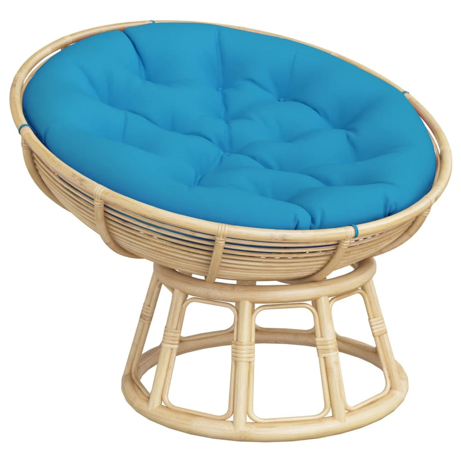 Zitkussen rond Ø 100x11 cm oxford stof lichtblauw