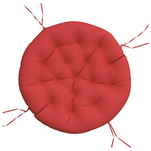 Zitkussen rond Ø 100x11 cm oxford stof rood