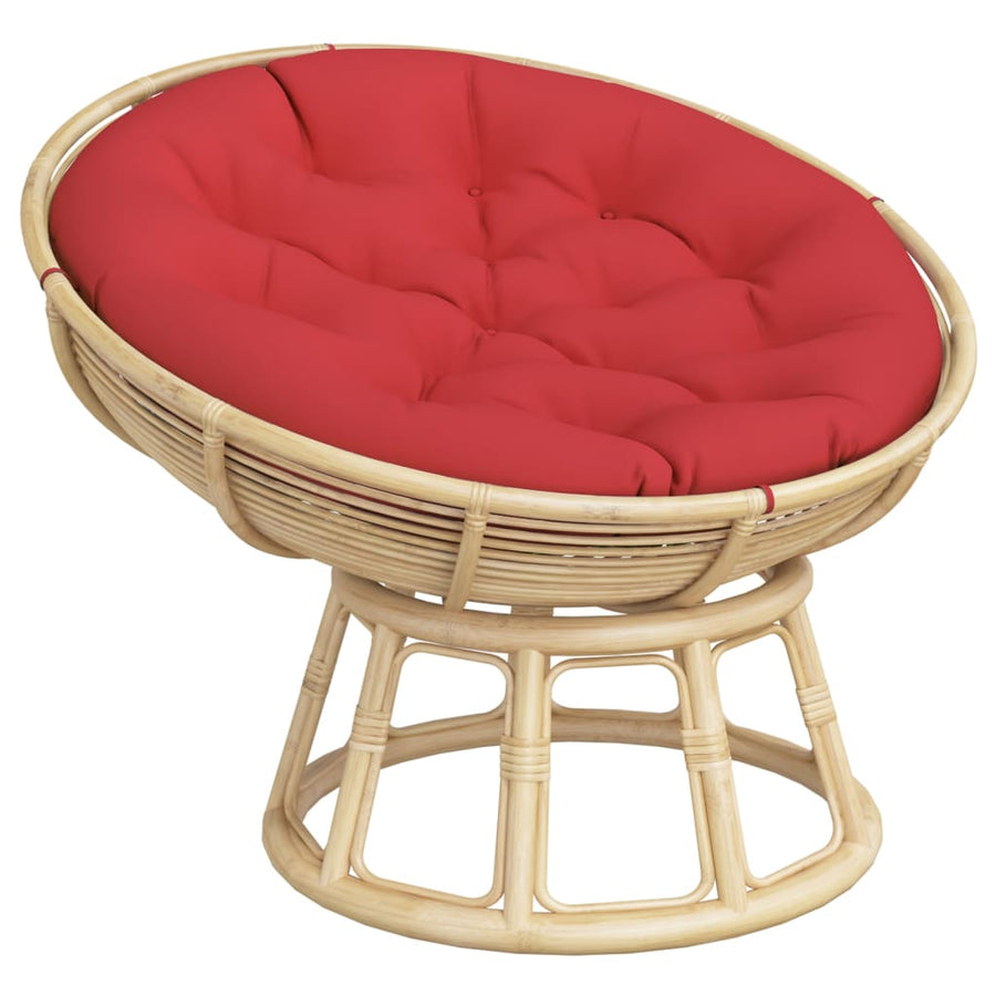 Zitkussen rond Ø 100x11 cm oxford stof rood