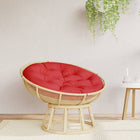 Round seat cushion Ø 100x11 cm oxford fabric red